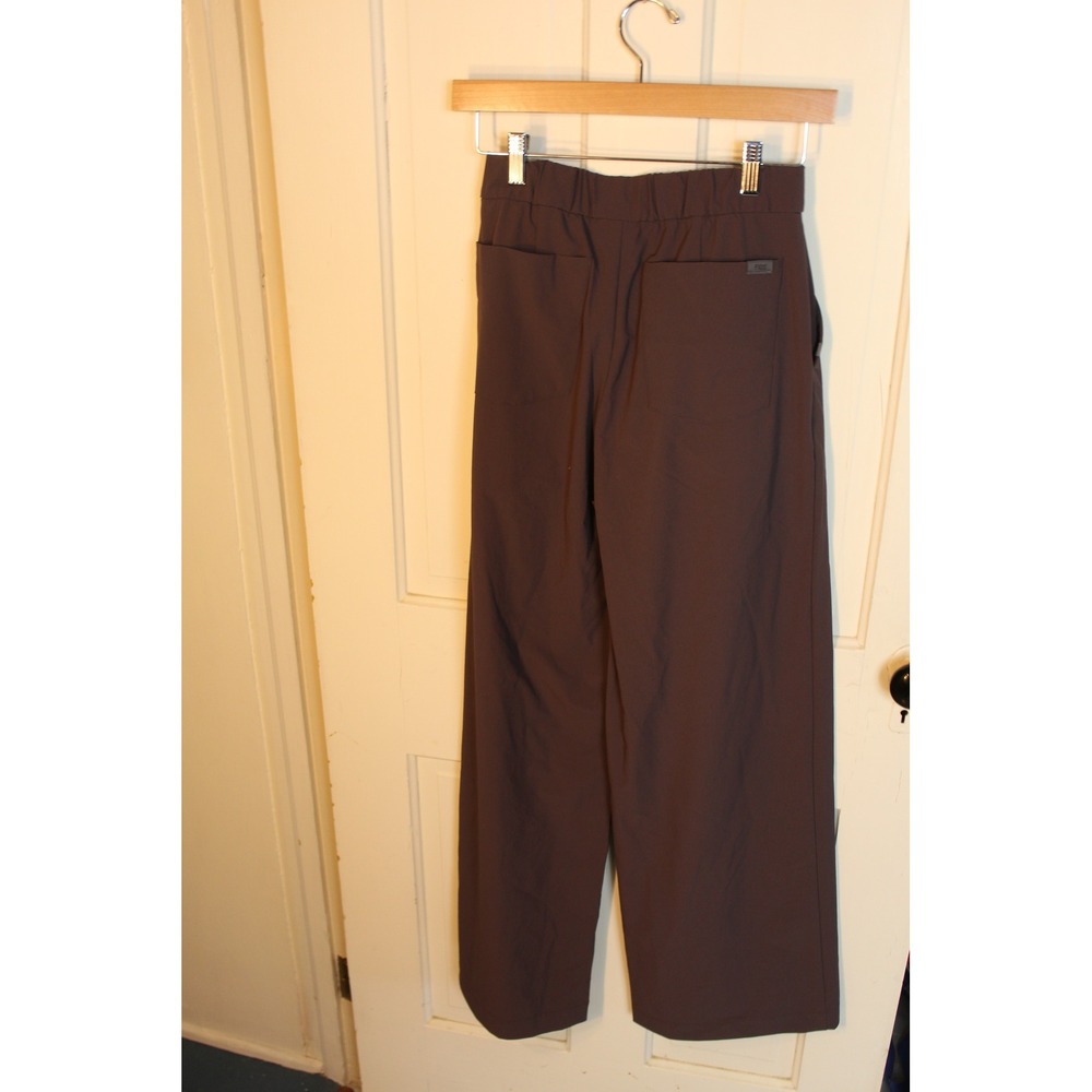 Figs Women's Wide-Leg Trousers in Dark Brown - Picture 4 of 4